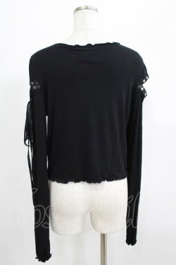 画像3: KILL STAR / Shailagh Long Sleeve Top L 黒 H-25-06-27-1062-SL-TO-KB-ZH
