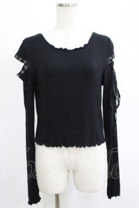 KILL STAR / Shailagh Long Sleeve Top M 黒 H-25-06-27-1063-SL-TO-KB-ZH