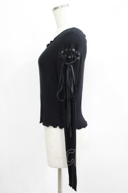 画像2: KILL STAR / Shailagh Long Sleeve Top M 黒 H-25-06-27-1063-SL-TO-KB-ZH