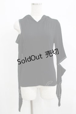 画像1: KILL STAR / Morwen Hooded Top S ブラック H-25-06-27-1065-SL-TO-KB-ZY