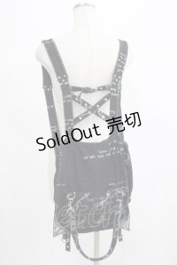 h.NAOTO / プリントリュック  黒 H-25-06-27-1073-HN-BG-KB-ZH