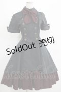 ATELIER BOZ / グランティアワンピース  ブラック/ボルドー H-25-06-27-1002-EL-OP-NS-ZH