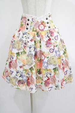 画像1: Ozz oneste / 和チャイナハイウエストスカート  白 H-25-06-27-1011-OO-SK-KB-ZH