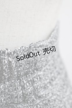 画像4: MILK / ファンシースカート  ブラックツイード H-25-10-14-030-ML-SK-ET-ZH