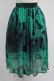 画像1: NieR Clothing / GREEN BUTTERFLY SHEER SKIRT  グリーン H-25-06-27-1013-PU-SK-KB-ZH (1)