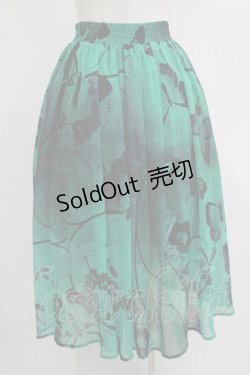 画像3: NieR Clothing / GREEN BUTTERFLY SHEER SKIRT  グリーン H-25-06-27-1013-PU-SK-KB-ZH