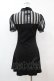 画像2: PUNK RAVE / Chinese Style Silk Fan Cheongsam Dress S ブラック H-25-06-28-035-PU-OP-KB-ZH (2)