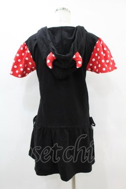 画像2: TOXIC STAR / ドット切替ツノフードチュニック  黒×赤 H-25-06-28-037-PU-TO-KB-ZH