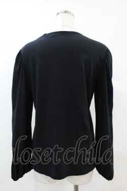 画像2: Jane Marple Dans Le Salon / Puffy sleeve pullover  ブラック H-25-06-28-039-JM-TO-KB-ZH