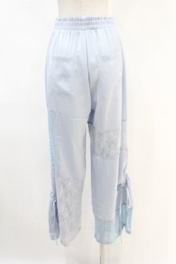 画像2: Candy Stripper / LACY PATCH WORK DROST PANTS  ライトブルー H-25-06-28-004-PU-PA-KB-ZH