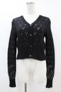MILK / パウダーカーデ  ブラック H-25-06-28-043-ML-TO-KB-ZH