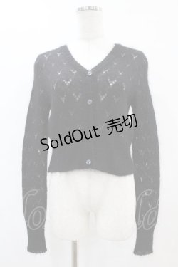 画像1: MILK / パウダーカーデ  ブラック H-25-06-28-043-ML-TO-KB-ZH