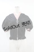 DARK IN LOVE / Alternative fashion cat haunt zipper top L ブラック H-25-06-28-044-PU-TO-KB-ZH