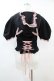 画像2: DARK IN LOVE / Alternative fashion cat haunt zipper top L ブラック H-25-06-28-044-PU-TO-KB-ZH (2)