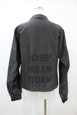 画像2: HYSTERIC GLAMOUR / リブ切替バックプリントジャケット  グレー H-25-06-28-045-PU-JA-KB-ZH