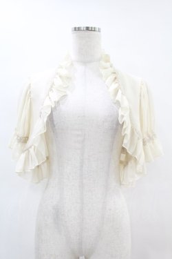 画像1: EXCENTRIQUE / シフォンのボレロ F エクリュ H-25-06-28-046-EL-TO-KB-ZH
