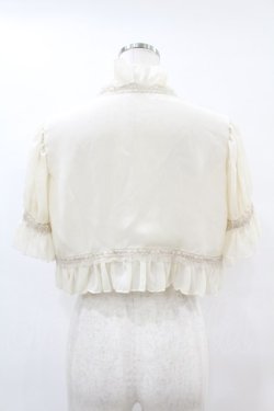 画像2: EXCENTRIQUE / シフォンのボレロ F エクリュ H-25-06-28-046-EL-TO-KB-ZH