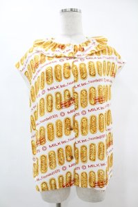 MILK / Biscottiブラウス  プレーンビスケット H-25-06-28-058-ML-BL-KB-ZH