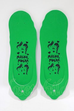 画像1: MALKOMALKA / 折りたたみビーチサンダル  グリーン H-25-06-28-1038-PU-ZA-ET-ZH