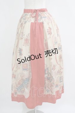 画像2: Jane Marple / Here’s to the poet gather skirt  ローズ H-25-06-28-1003-JM-SK-KB-ZH