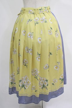画像3: Jane Marple / Miss Daisyのタックスカート  イエロー×ラベンダー H-25-06-28-1004-JM-SK-KB-ZH