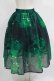 画像3: NieR Clothing / GREEN BUTTERFLY SHEER SKIRT  グリーン H-25-06-28-1005-PU-SK-KB-ZH (3)