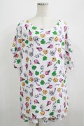 NieR Clothing / 総柄セットアップ  白 H-25-06-28-1011-PU-OP-KB-ZH