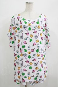 NieR Clothing / 総柄セットアップ  白 H-25-06-28-1011-PU-OP-KB-ZH