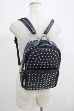 画像1: NieR Clothing / 2WAY STUDS BACKPACK  黒 H-25-06-28-1015-PU-BG-KB-ZH