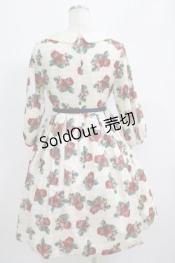 画像3: Leur Getter / Sweet Strawberry袖付きワンピース  オフ白 H-25-06-28-1002-LU-OP-KB-ZH