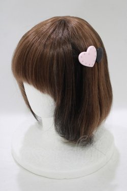 画像3: MILK / ダブルハートバレッタ  ピンク×ブラック H-25-06-28-1023-ML-AC-KB-ZH