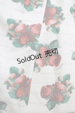 画像4: Leur Getter / Sweet Strawberry袖付きワンピース  オフ白 H-25-06-28-1002-LU-OP-KB-ZH