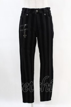 画像1: KILL STAR / Walk The Plank Trousers S ブラック H-25-06-28-010-SL-PA-KB-ZH