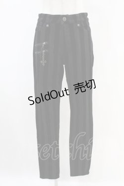 画像1: KILL STAR / Walk The Plank Trousers S ブラック H-25-06-28-010-SL-PA-KB-ZH
