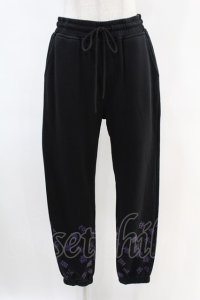 NieR Clothing / プリントSWEAT PANTS  黒 H-25-06-28-011-PU-PA-KB-ZH
