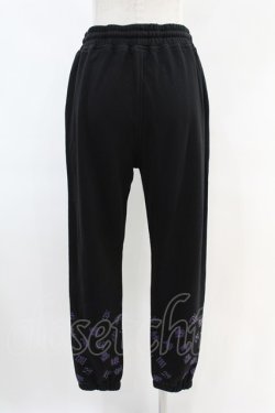 画像2: NieR Clothing / プリントSWEAT PANTS  黒 H-25-06-28-011-PU-PA-KB-ZH