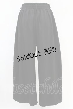 画像2: NieR Clothing / 裾刺繍パンツ  黒 H-25-06-28-013-PU-PA-KB-ZH