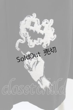 画像3: NieR Clothing / 裾刺繍パンツ  黒 H-25-06-28-013-PU-PA-KB-ZH