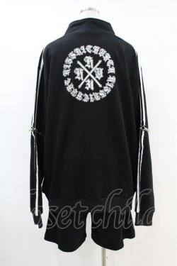 画像2: KRY CLOTHING / 「URAGIRI」ジャージセットアップ  黒×白 H-25-06-28-014-EL-PA-KB-ZH