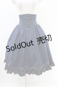 EXCENTRIQUE / 薔薇リース・コルセットスカート S/M ナイトブルー H-25-06-28-021-EL-SK-KB-ZH