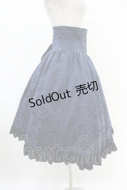 画像3: EXCENTRIQUE / 薔薇リース・コルセットスカート S/M ナイトブルー H-25-06-28-021-EL-SK-KB-ZH
