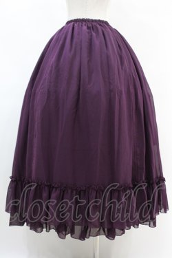 画像2: ATELIER PIERROT / ロングバッスルスカート  パープル H-25-06-28-022-EL-SK-KB-ZH