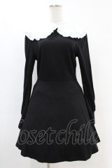 KILL STAR / Mystra Collar Dress S 黒×白 H-25-06-28-030-SL-OP-KB-ZH