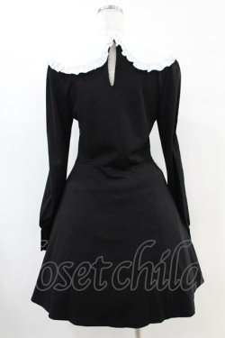 画像2: KILL STAR / Mystra Collar Dress S 黒×白 H-25-06-28-030-SL-OP-KB-ZH