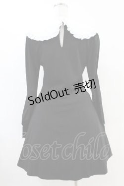 画像2: KILL STAR / Mystra Collar Dress S 黒×白 H-25-06-28-030-SL-OP-KB-ZH