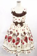BABY,THE STARS SHINE BRIGHT / Strawberry Loves Chocolate柄ジャンパースカートIII Free 生成り H-25-06-29-005-BA-OP-NS-ZH