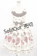 BABY,THE STARS SHINE BRIGHT / Strawberry Loves Chocolate柄ジャンパースカートIII Free 生成り H-25-06-29-005-BA-OP-NS-ZH