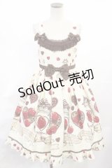 BABY,THE STARS SHINE BRIGHT / Strawberry Loves Chocolate柄ジャンパースカートIII Free 生成り H-25-06-29-005-BA-OP-NS-ZH