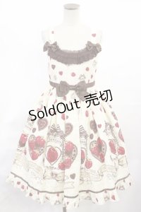 BABY,THE STARS SHINE BRIGHT / Strawberry Loves Chocolate柄ジャンパースカートIII Free 生成り H-25-06-29-005-BA-OP-NS-ZH
