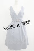 F&A / べっ甲バックルベルトTRジャンパースカート Free BLUE GRAY H-25-06-29-1023-LO-OP-NS-ZH